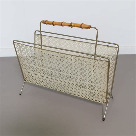 metal magazine box|vintage metal magazine rack.